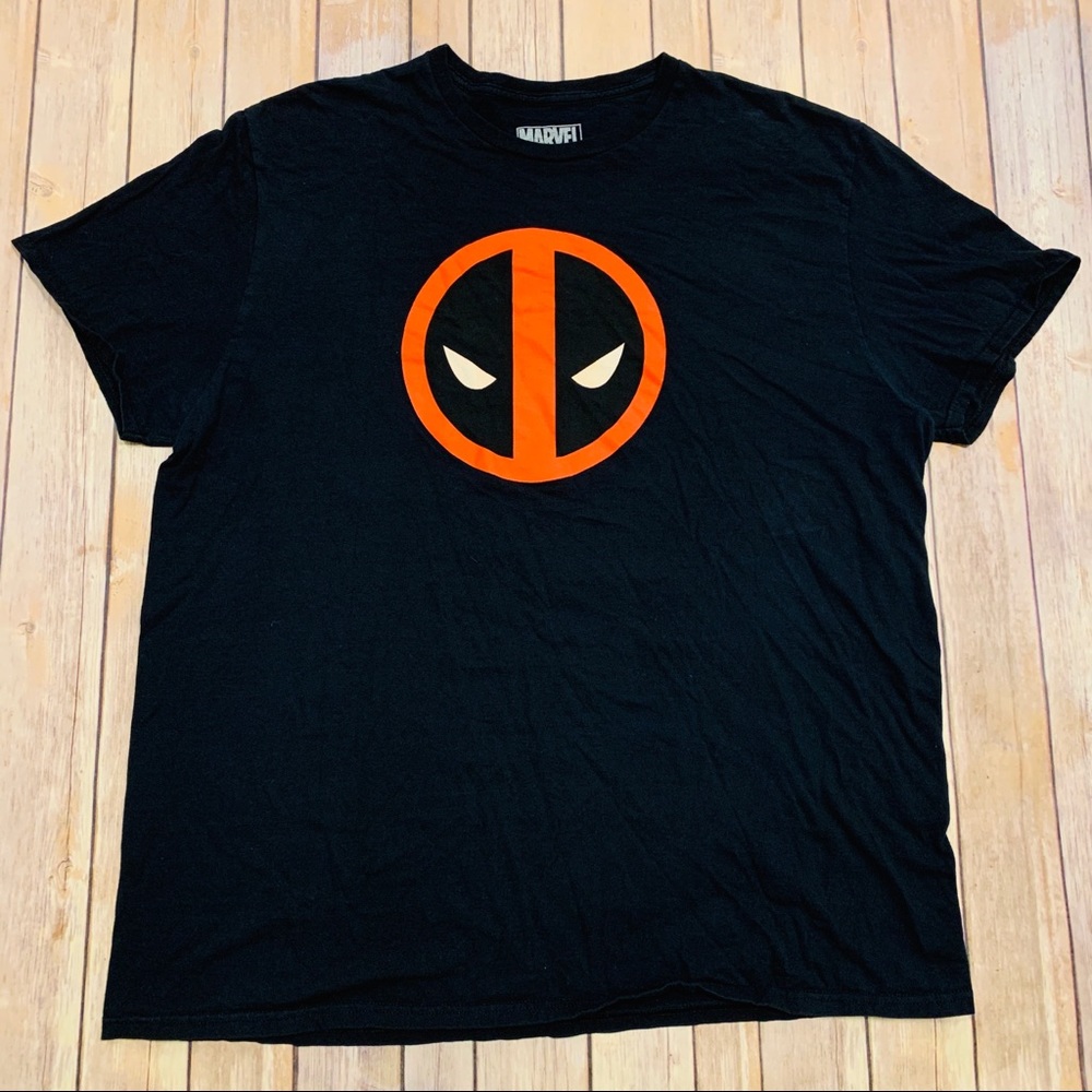 Marvel Deadpool Mens logo graphic tee shirt XXL